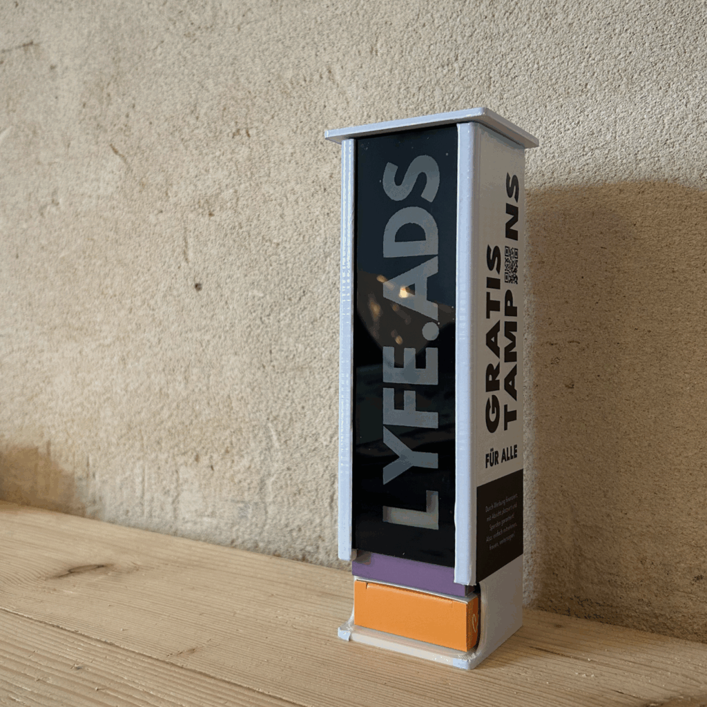 Gratis Tampons in Spender von LYFE.ads